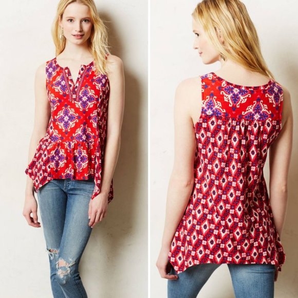 Anthropologie Tops - Anthropologie Akemi + Kin Galapa Split Tank Top